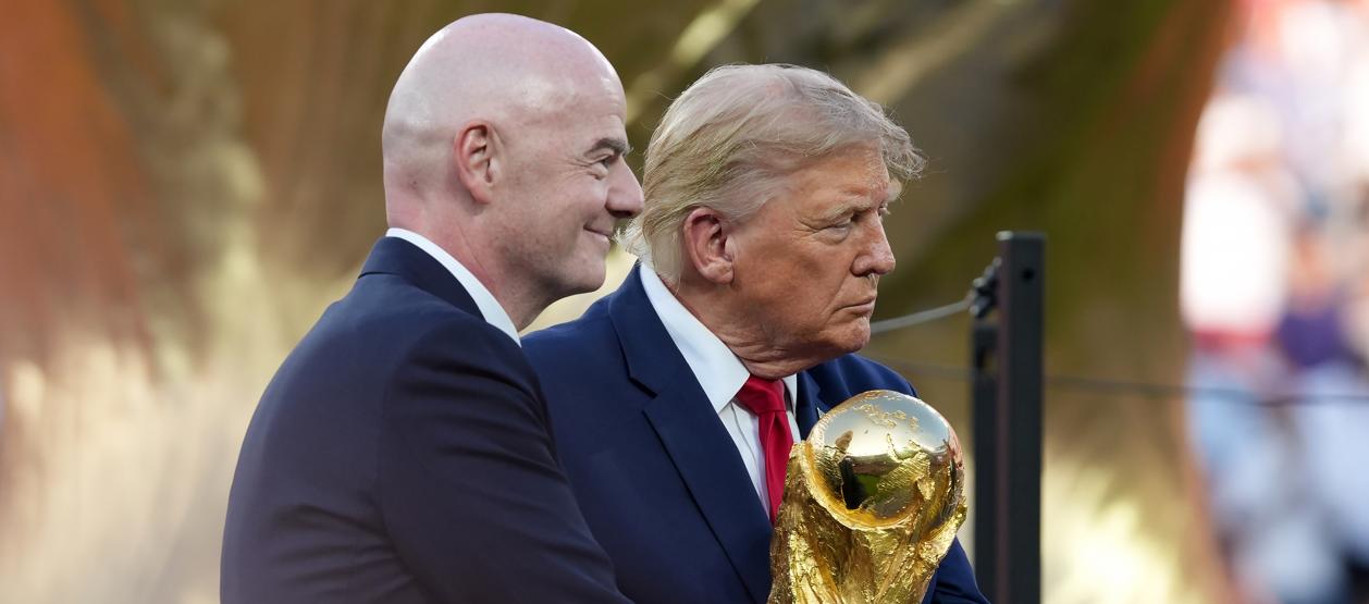 Gianni Infantino y Donald Trump.