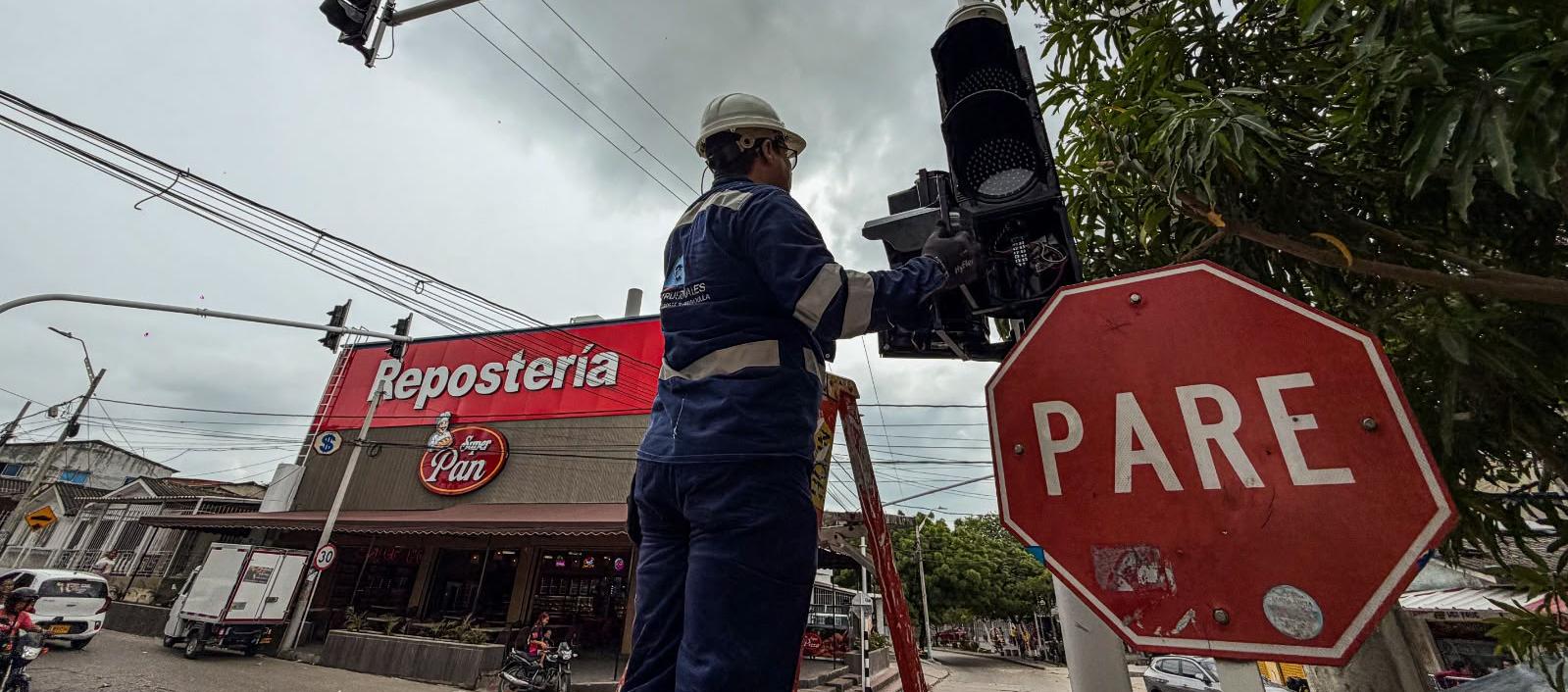 Instalacion semáforo.