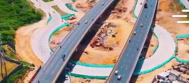 La obra del intercambiador.