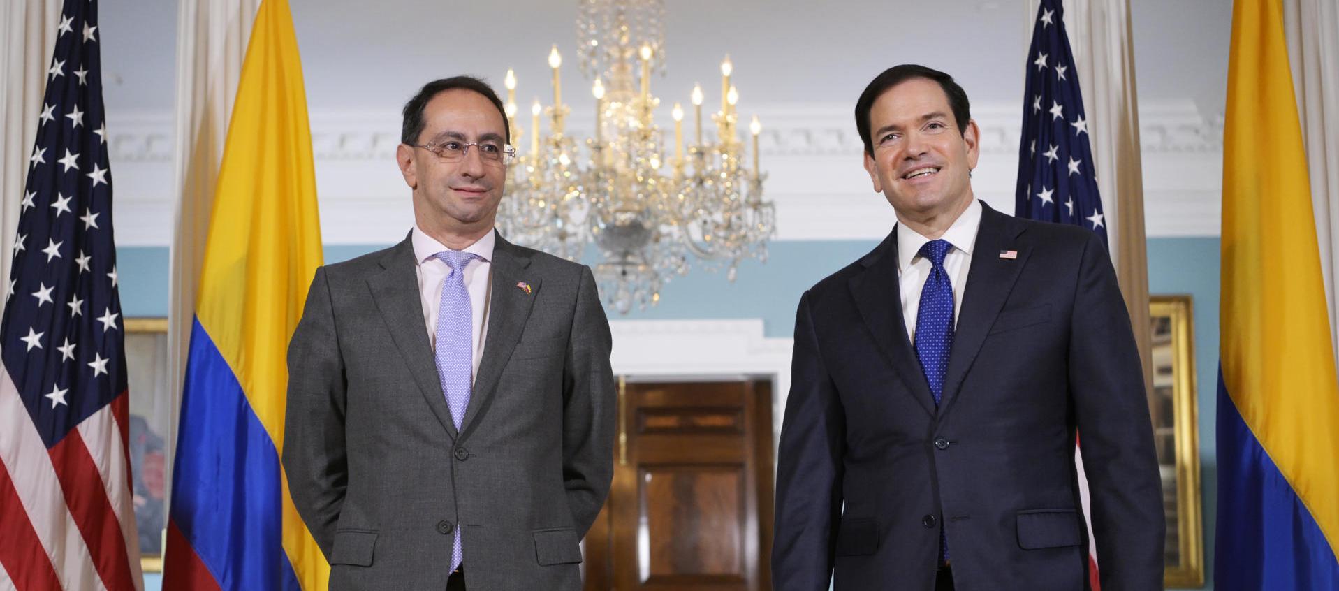  José Manuel Restrepo y Marco Rubio