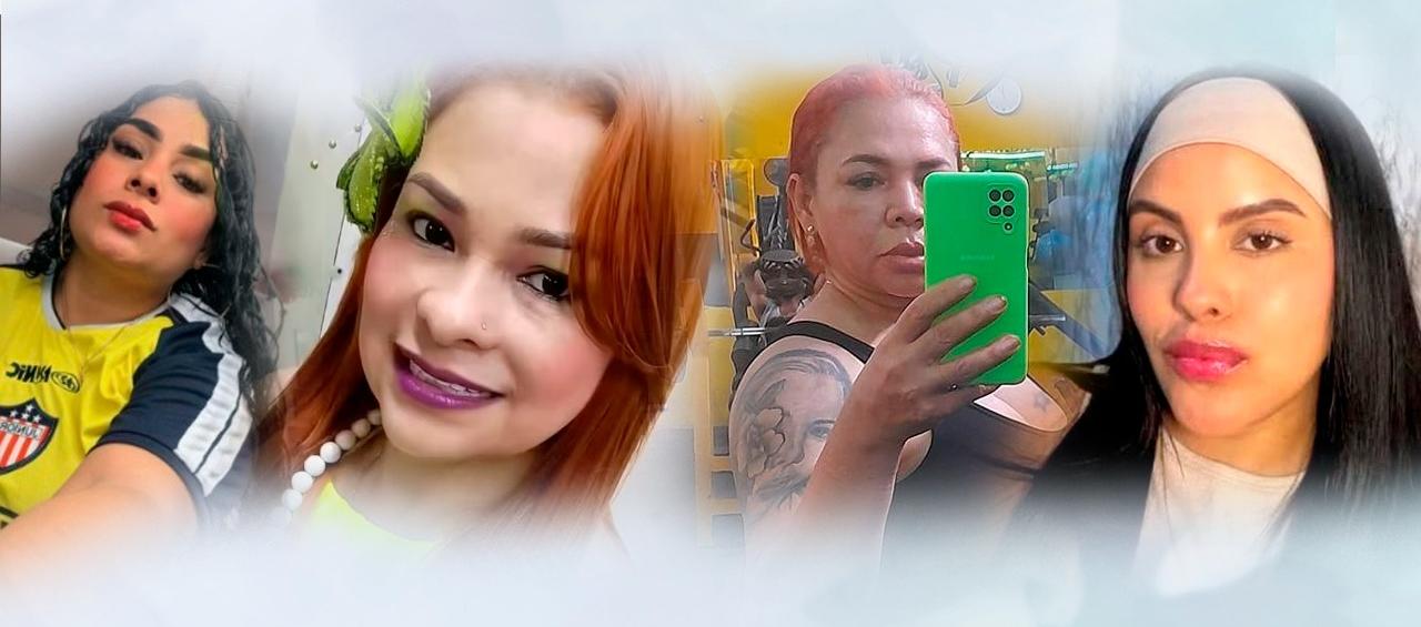 Las cuatro mujeres fallecidas en procedimientos estéticos en Barranquilla. 