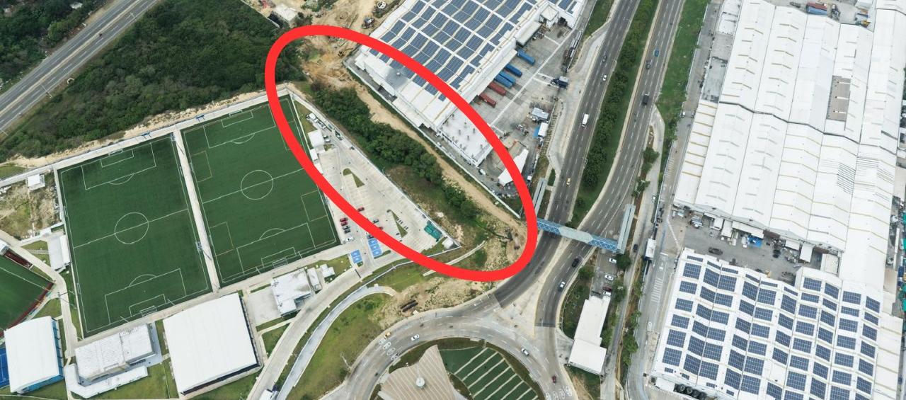 El lote que fue entregado por Argos a Puerto Colombia.