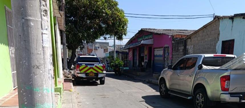 Lugar donde se presentó el ataque extorsivo este miércoles. 