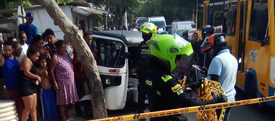 Lugar en el que ocurrió el ataque a bala que dejó un muerto y un herido en Soledad.