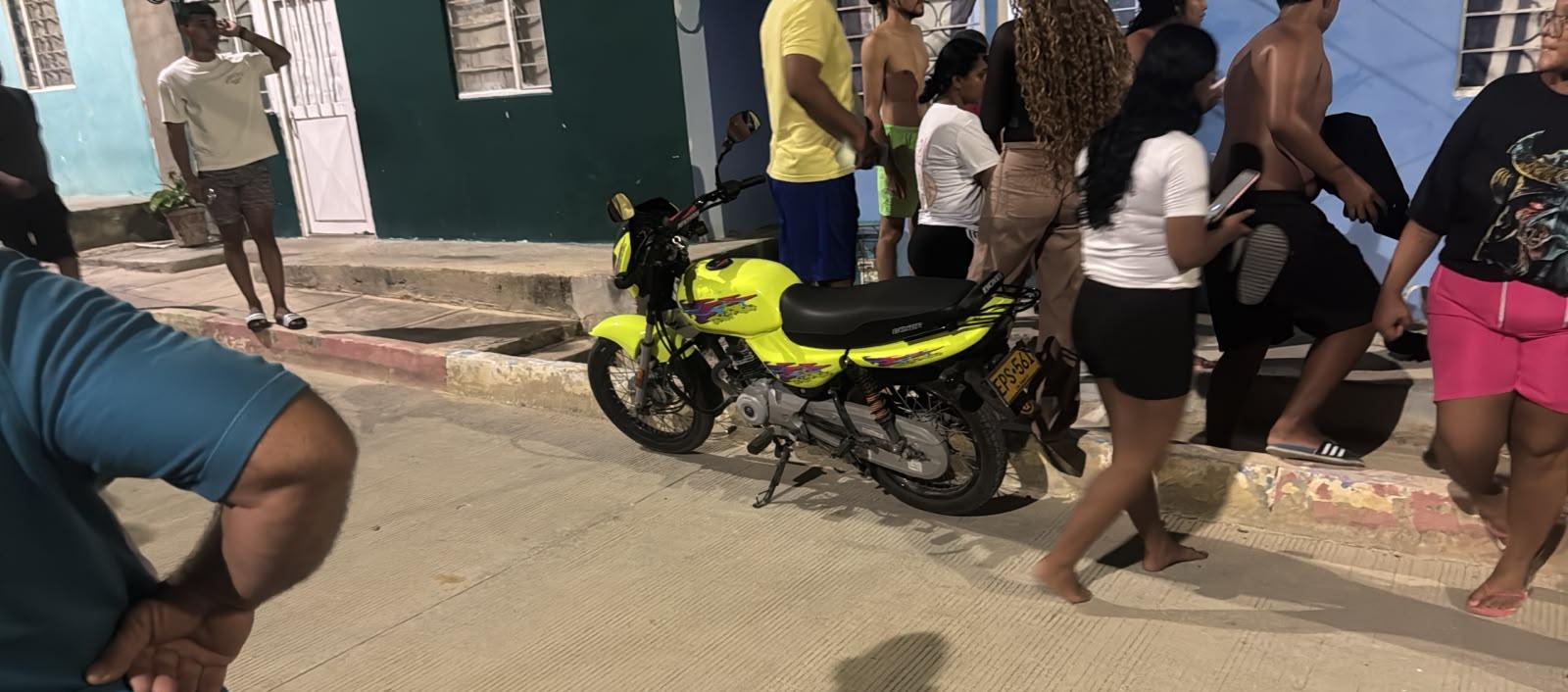 El cobradiario se movilizaba en esta moto cuando fue atacado a bala. 