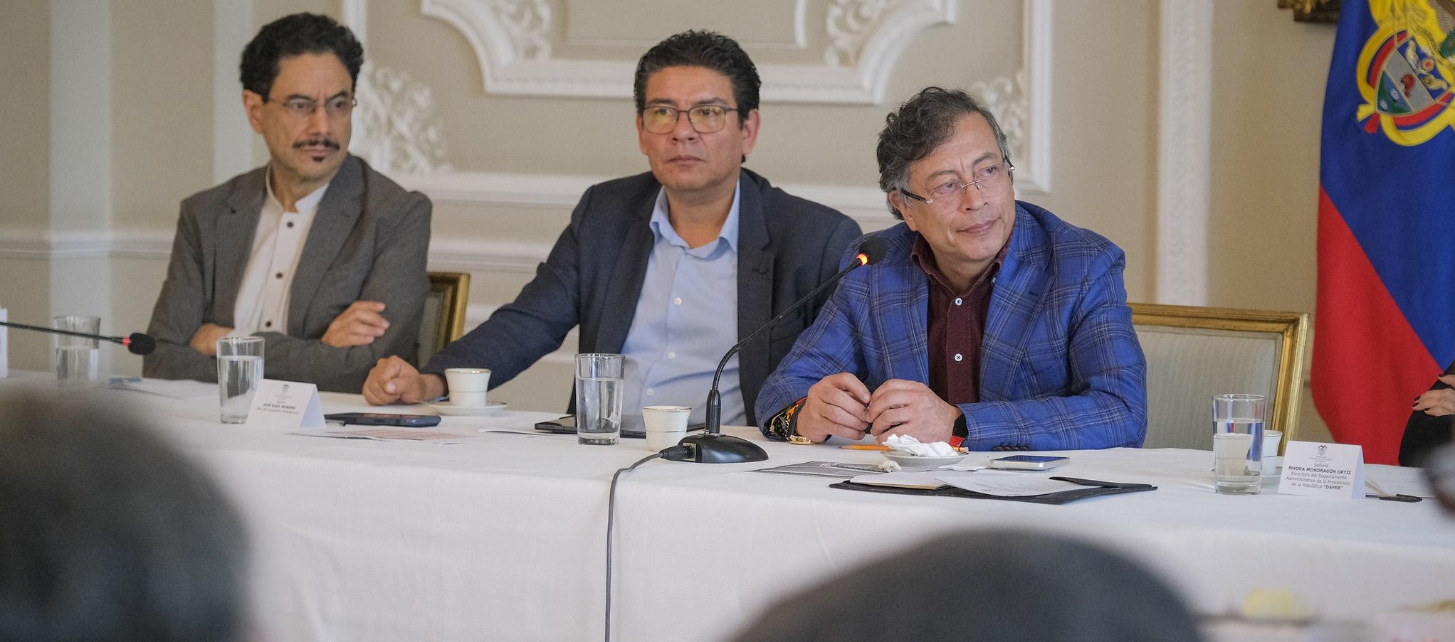 Iván Cepeda y Gustavo Petro.