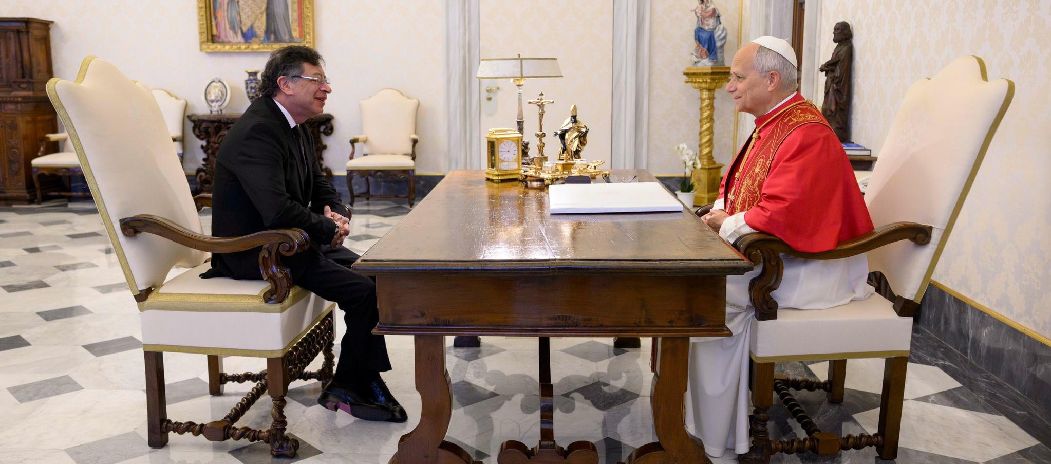 Papa León XIV y el Presidente Petro