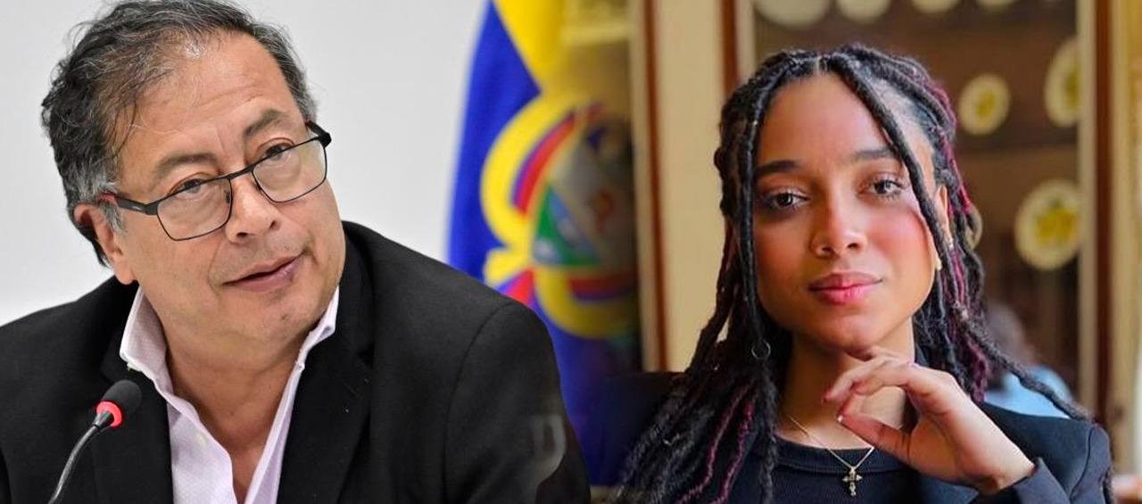 Presidente Gustavo Petro y Juliana Guerrero. 