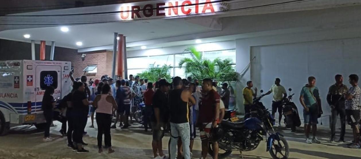 Fachada del Hospital de Puerto Colombia. 