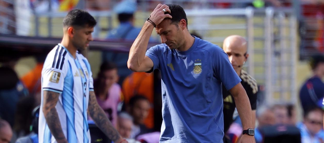 El seleccionador de fútbol de Argentina, Lionel Scaloni.