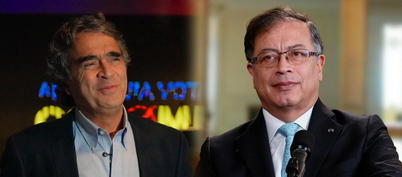 Sergio Fajardo y el Presidente Gustavo Petro.
