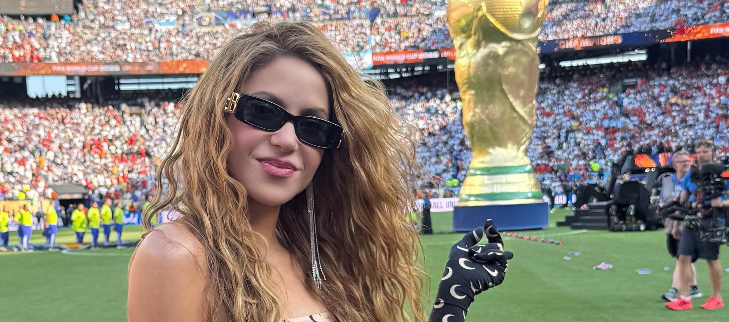 Shakira en la final del Mundial. 