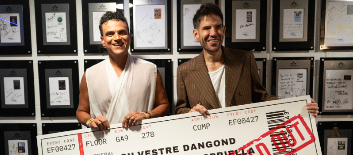 Silvestre Dangond y Juancho De la Espriella en el concierto en Madrid