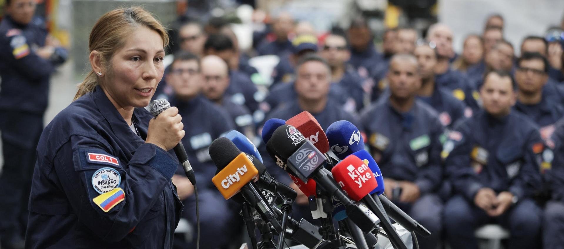 Silvia Ballén, jefa del programa nacional de Búsqueda y Rescate