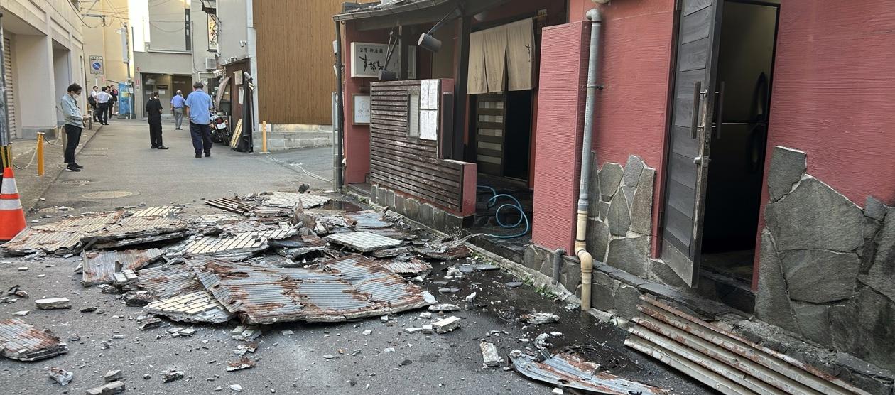 Imagen de los daños materiales.
