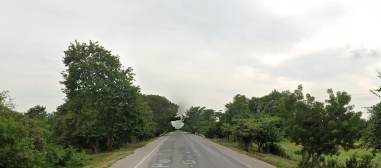 Vía Oriental, en zona rural de Ponedera, donde ocurrió el accidente. 