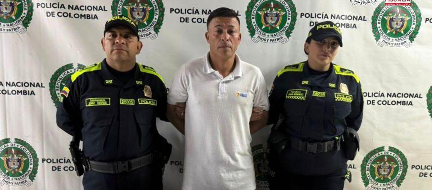 Wilson Sarria Ruíz el día que fue capturado