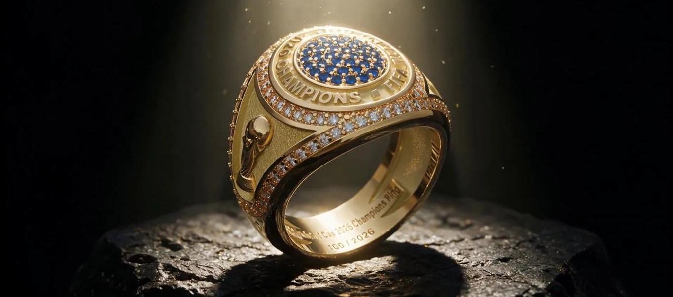 El anillo conmemorativo que entregará la Fifa a los campeones mundiales. 