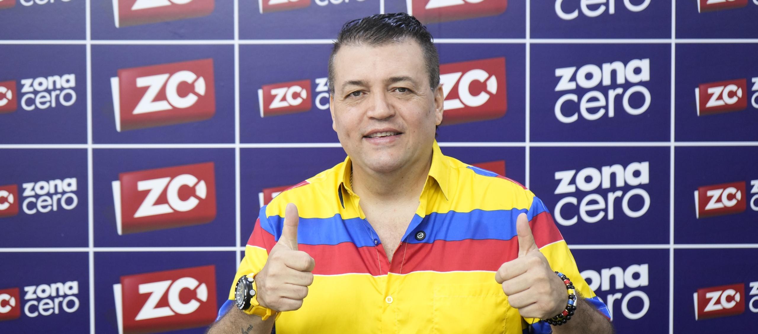 El cantante José Luis Morrón en las instalaciones de Zona Cero.