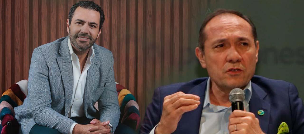 Herber Mantilla Gómez y Ministro de Trabajo Antonio Sanguino.