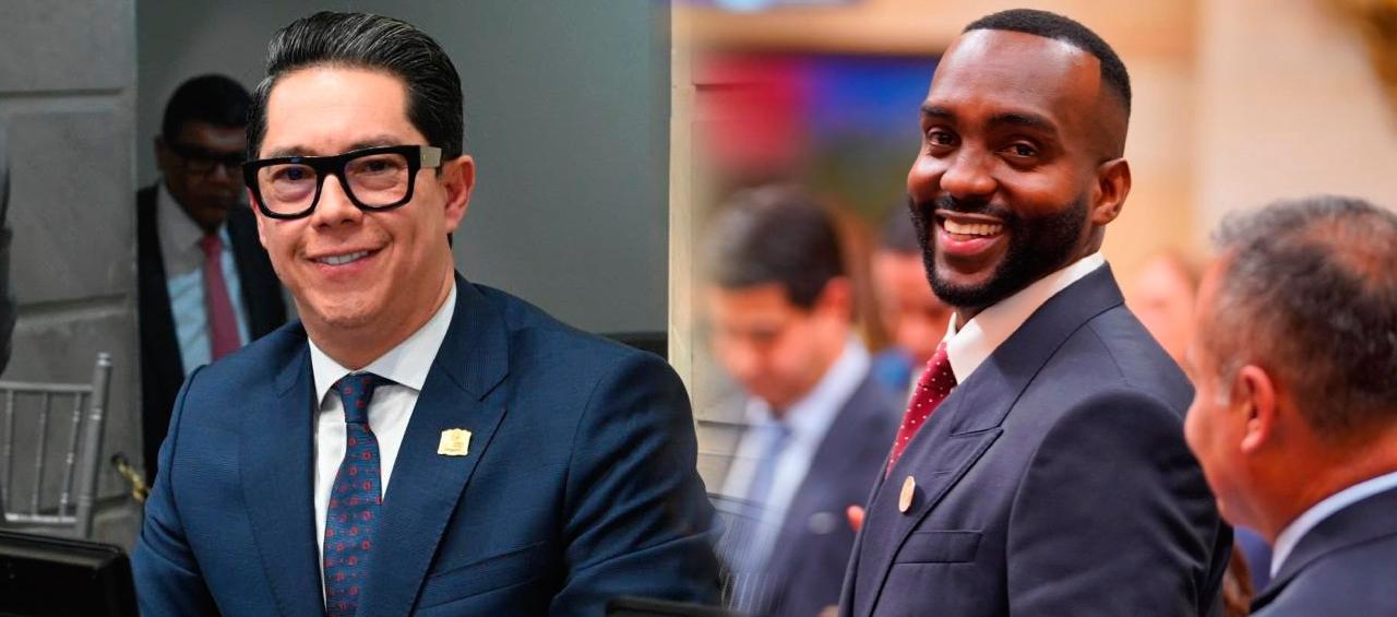 Pedro Flórez y Estefanel Gutiérrez, senador y representante a la Cámara, respectivamente. 
