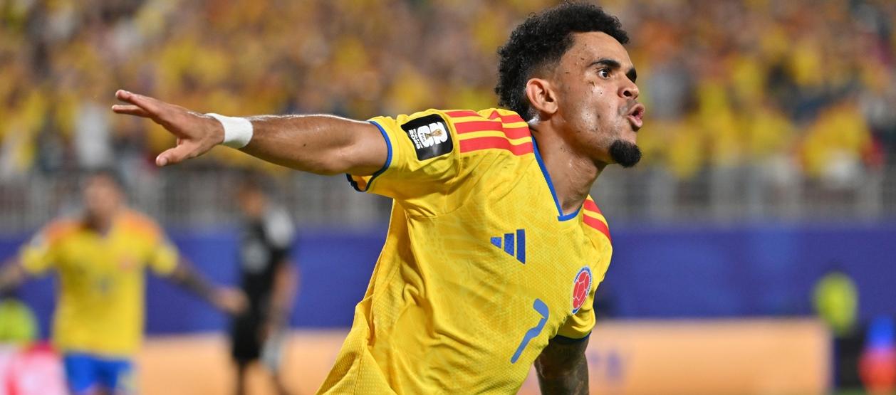 Luis Díaz, pieza clave del ataque colombiano.