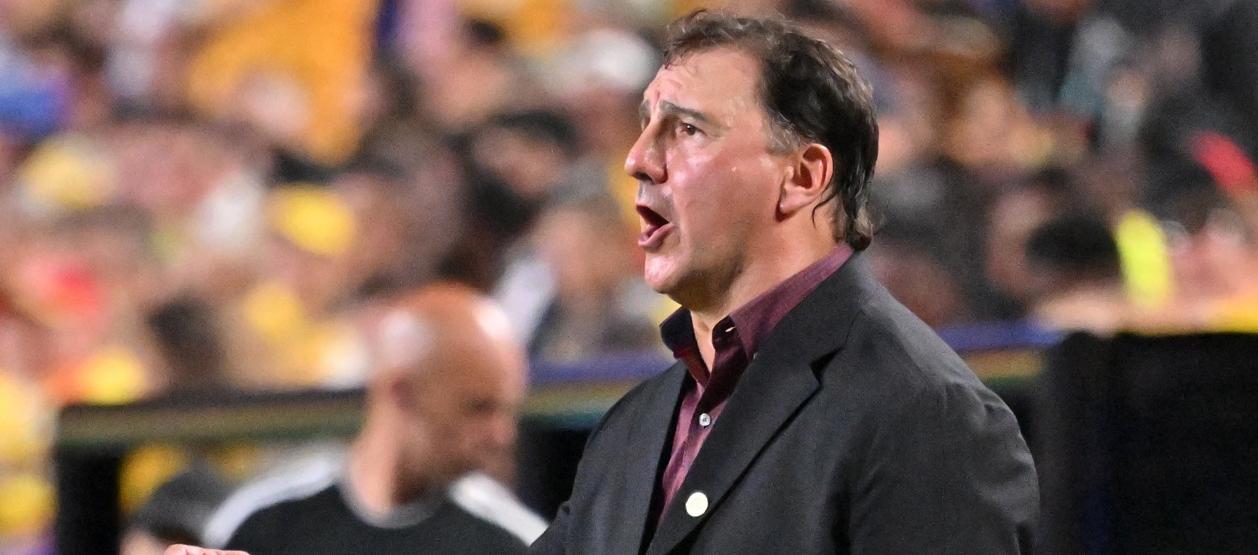 Néstor Lorenzo, técnico de Colombia, durante el partido contra Ghana. 