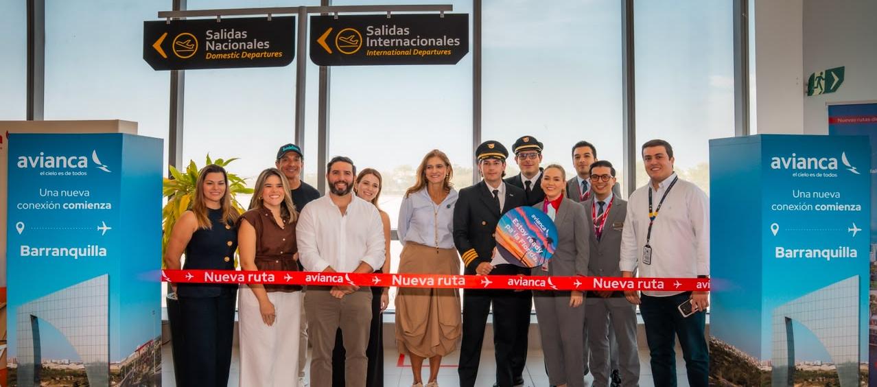 Inauguración de la nueva ruta de Avianca.