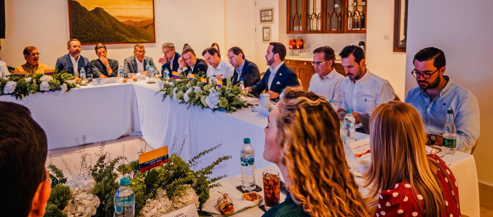 Reunión del presidente electo el pasado 10 de julio en Barranquilla.