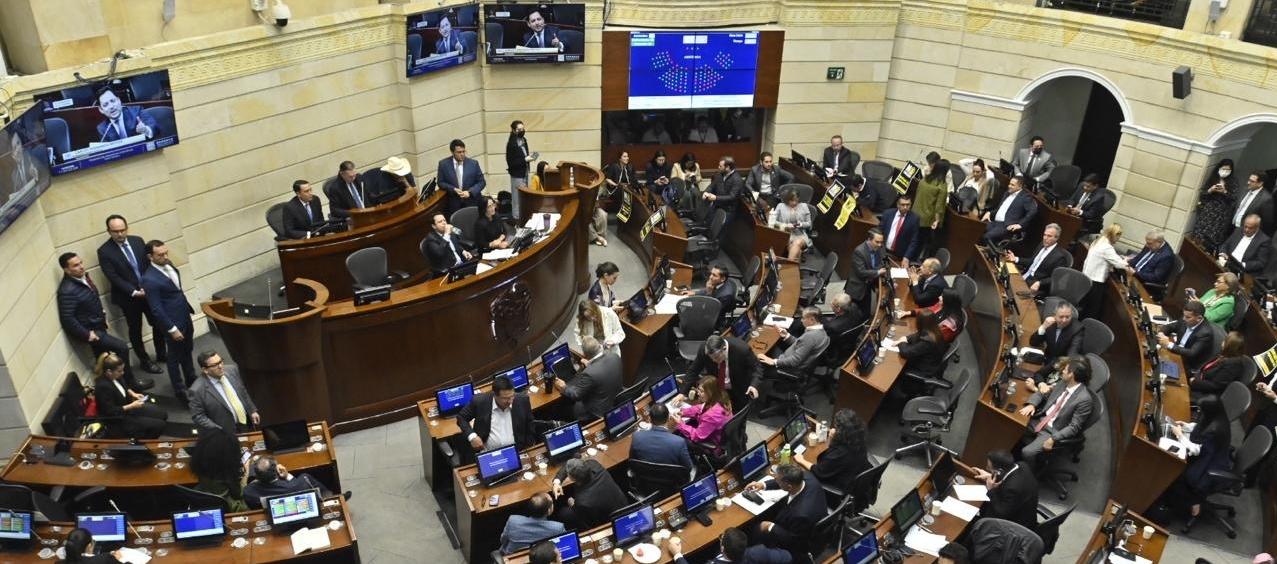 Aspecto del Senado de la República. 