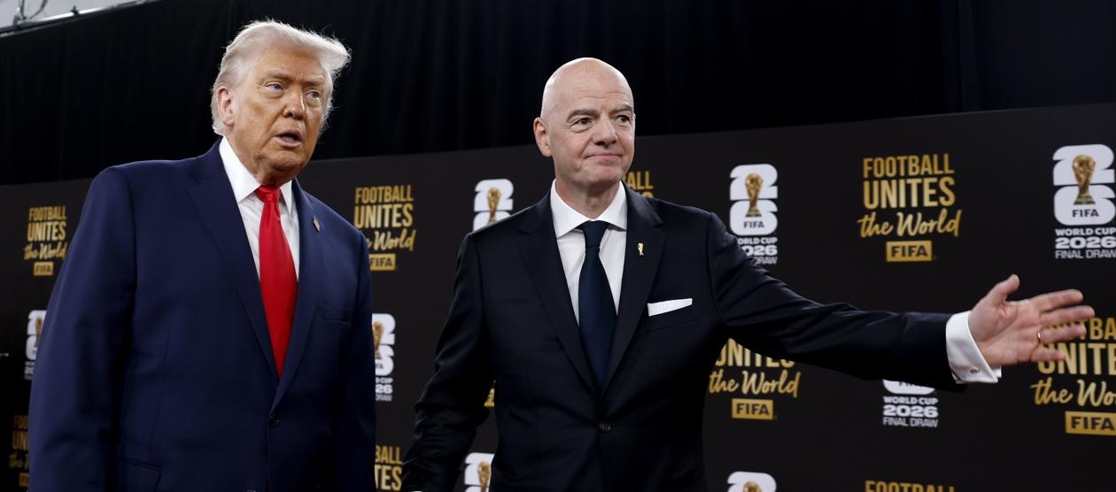 Donald Trump, presidente de Estados Unidos, y Gianni Infantino, 