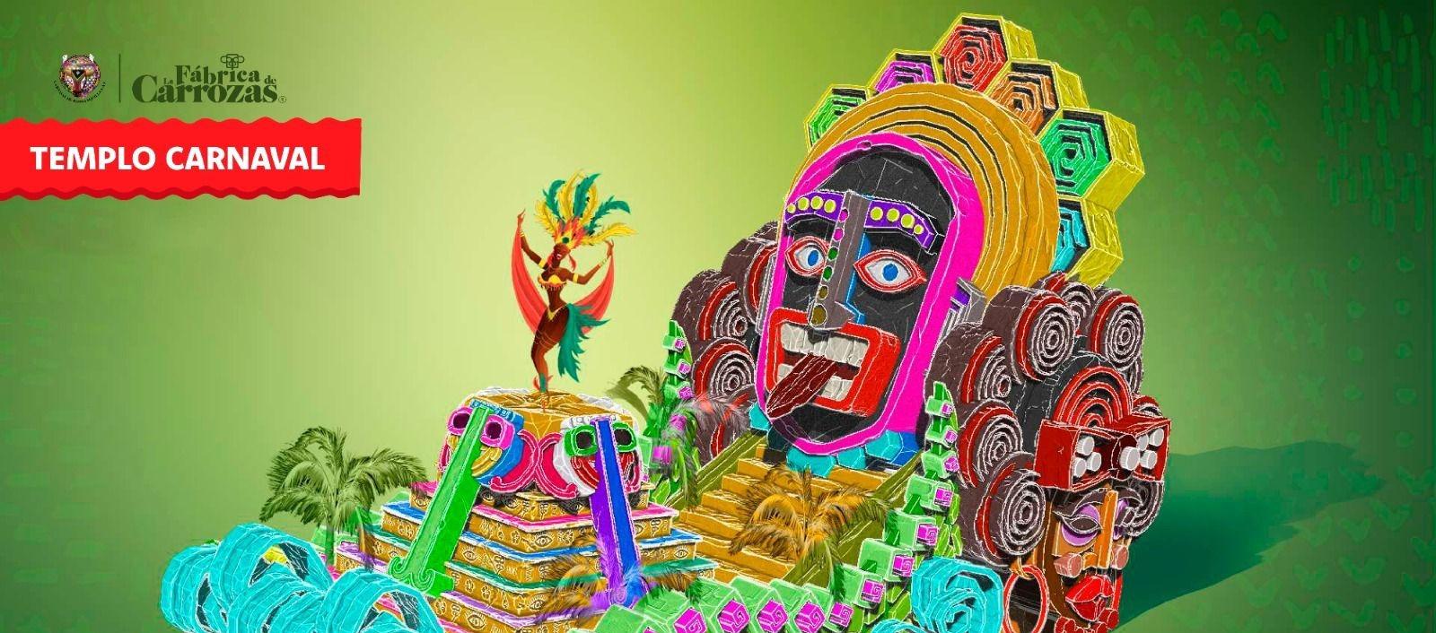 Carroza de 2025 'Templo Carnaval'.
