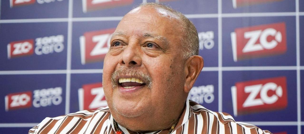Juan Piña en la redacción de Zona Cero. 