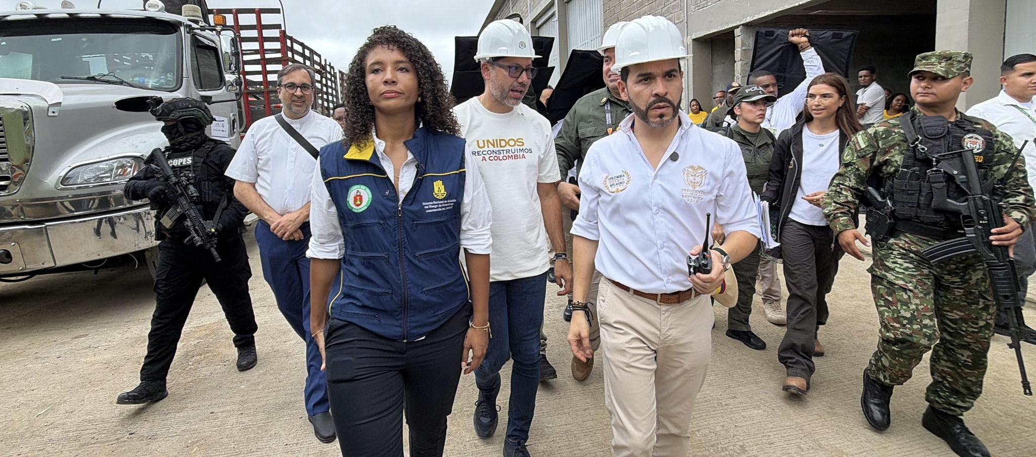 La Gobernadora del Chocó, Nubia Carolina Córdoba-Curi, y el Presidente Abelardo De La Espriella.