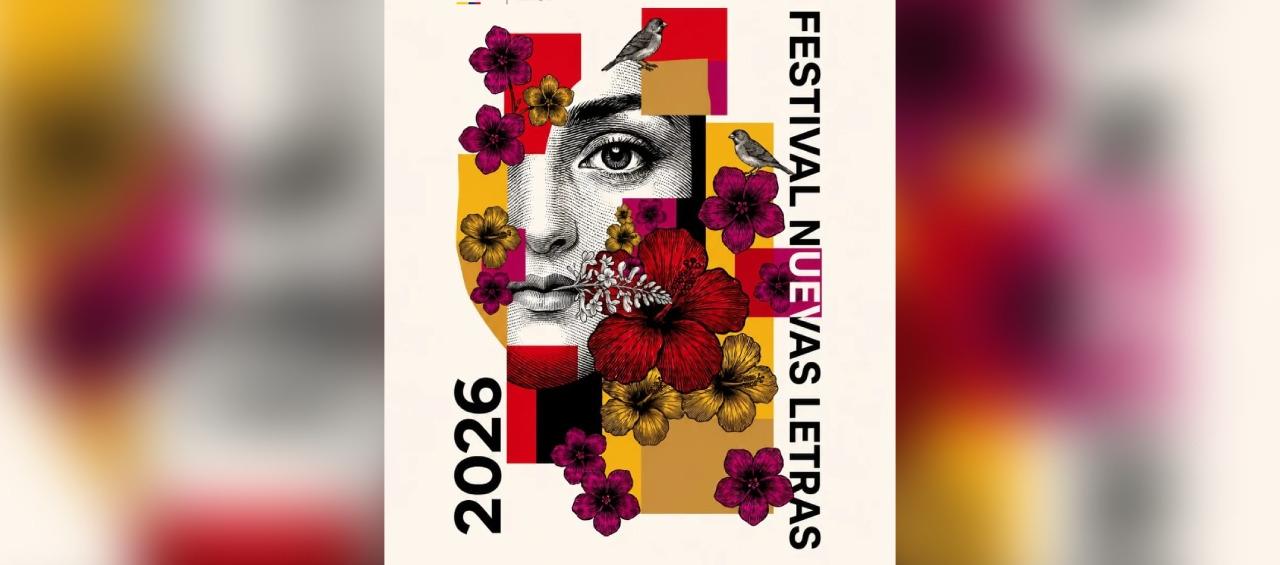 Flyer oficial del Festival Nuevas Letras 2026.
