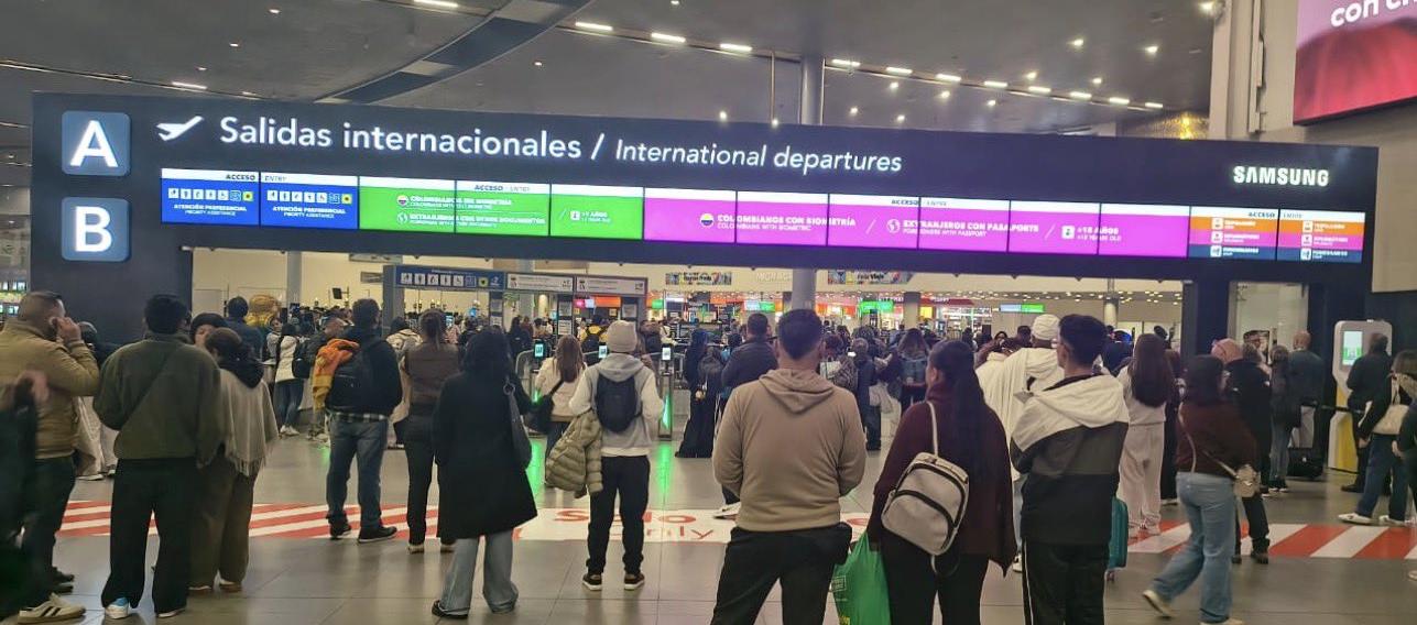 Aeropuerto Internacional El Dorado.