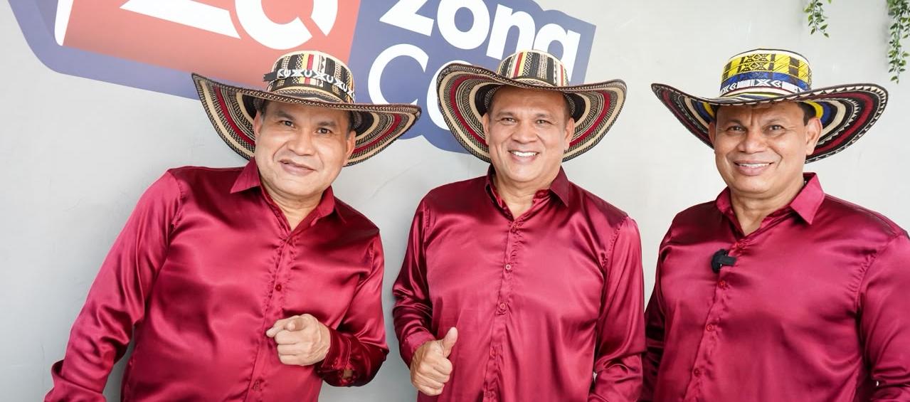 Alfredo Enrique, Dino y Walfredo Gutiérrez, líderes de la agrupación Los Corraleros Dinastía Gutiérrez.