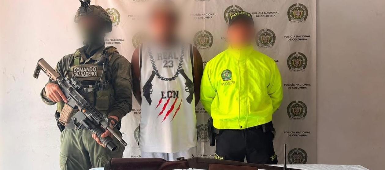 Capturado por la Policía. 