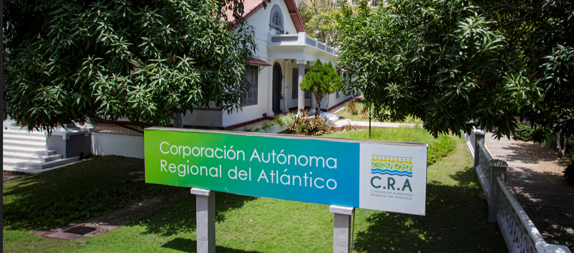 Fachada de la Corporación Autónoma Regional del Atlántico (CRA).
