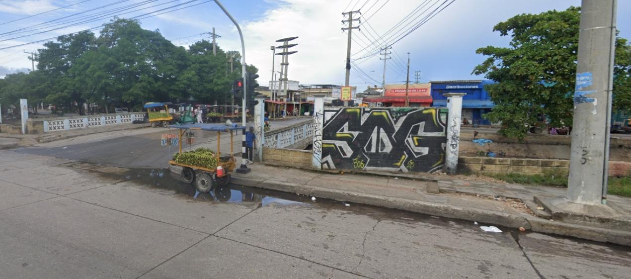 Calle 30 con carrera 44, donde fue asesinado el hombre. 