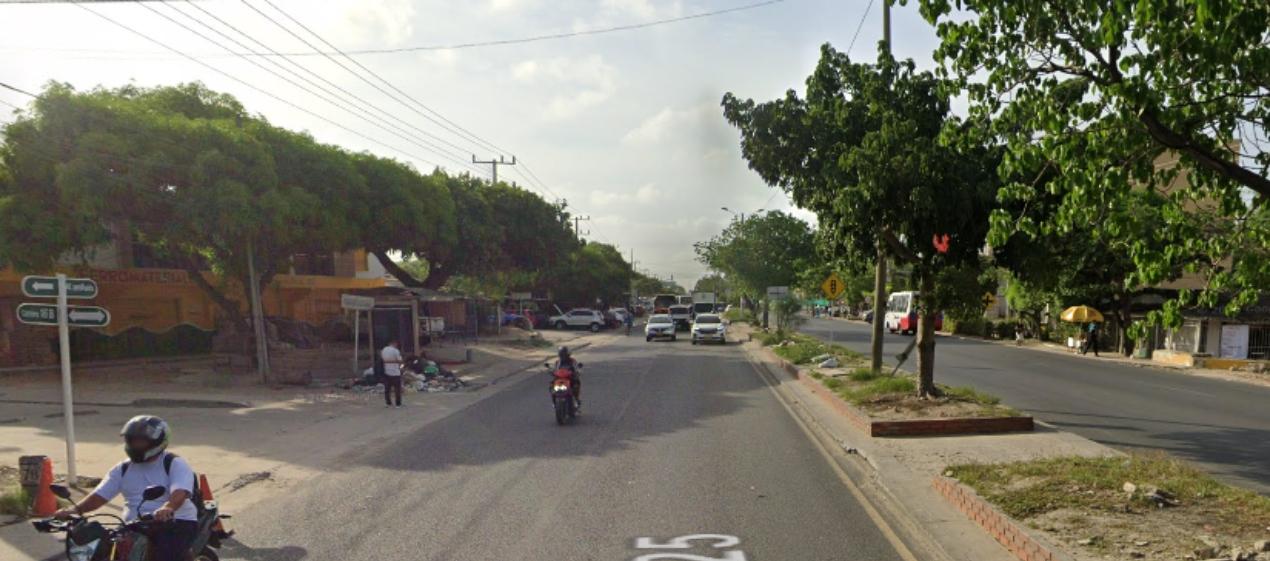 Calle 30, en Soledad, donde una persona perdió la vida. 