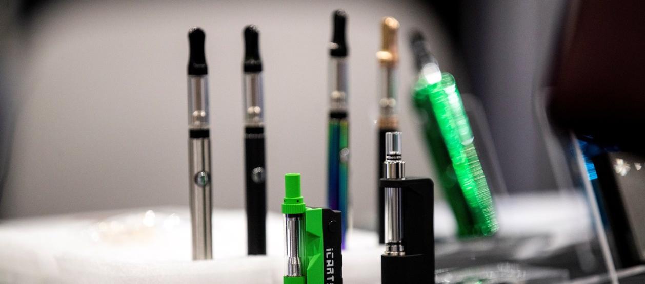 Vaporizadores de CBD durante el Cannabis World Congress.