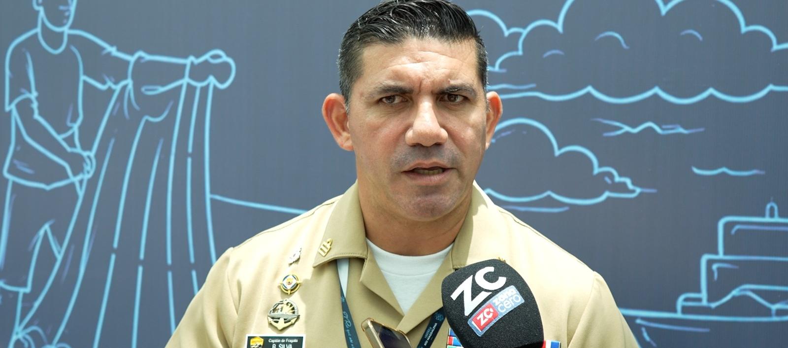 Capitán de fragata Bernardo Silva Florez, capitán del Puerto de Barranquilla.
