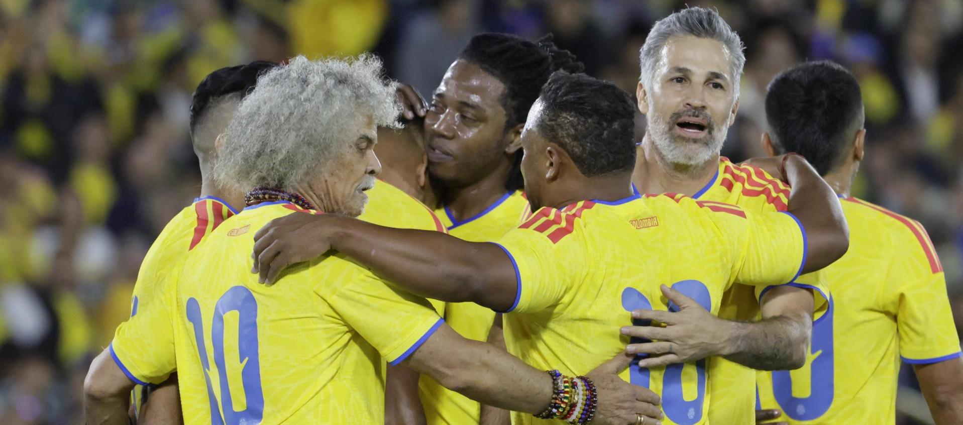 Carlos Valderrama, Fredy Guarín y Mario Alberto Bedoya