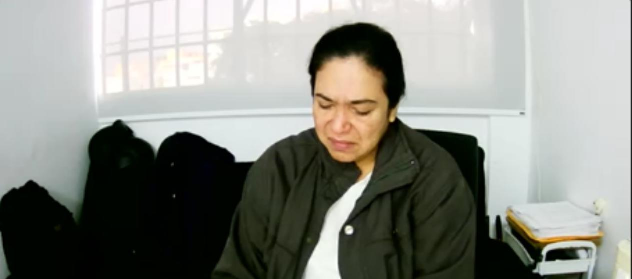 Chirley Hernández Rojas durante la audiencia de este miércoles. 