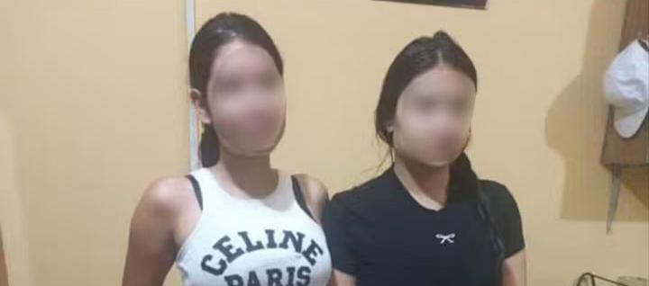 Las colombianas rescatadas.