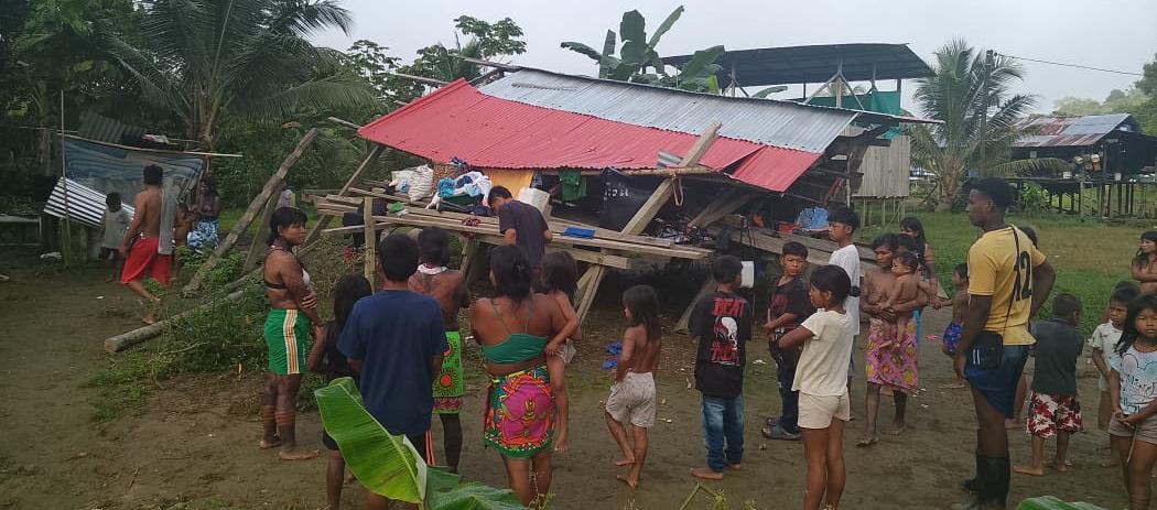 Comunidades indígenas del Chocó afectadas por el terremoto y vulnerables por conflicto armado