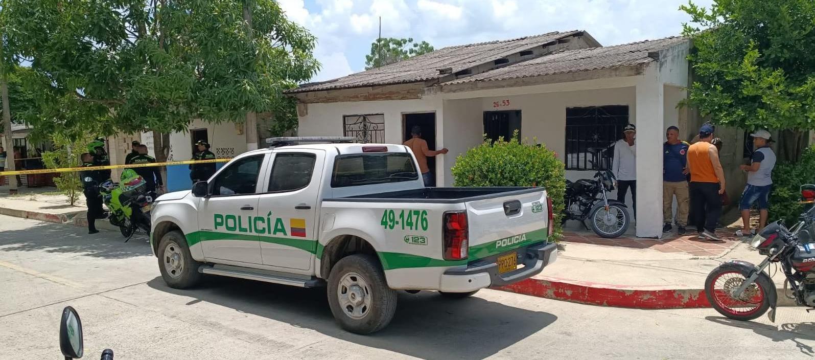Lugar donde se perpetró un crimen en Sabanalarga.