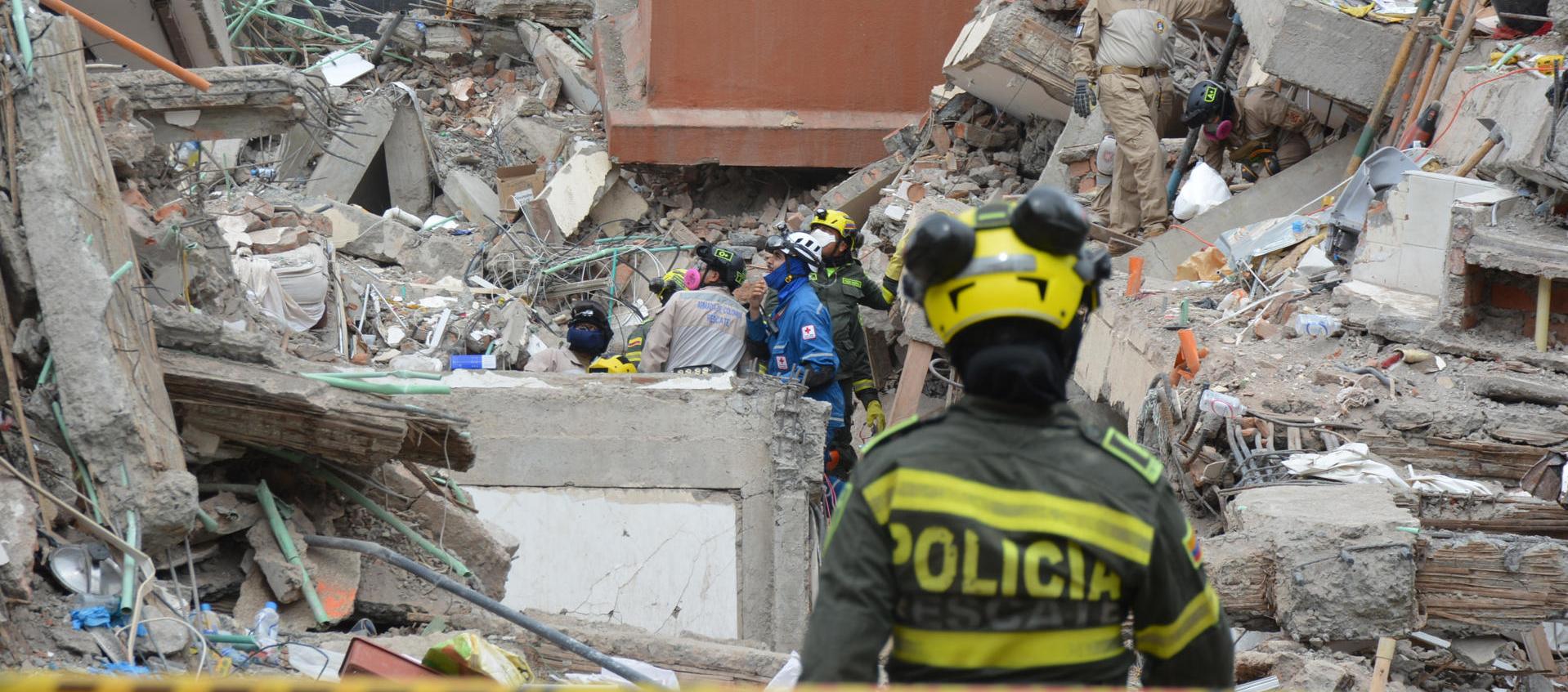 Desastre producido por el terremoto en la ciudad de Cali. 