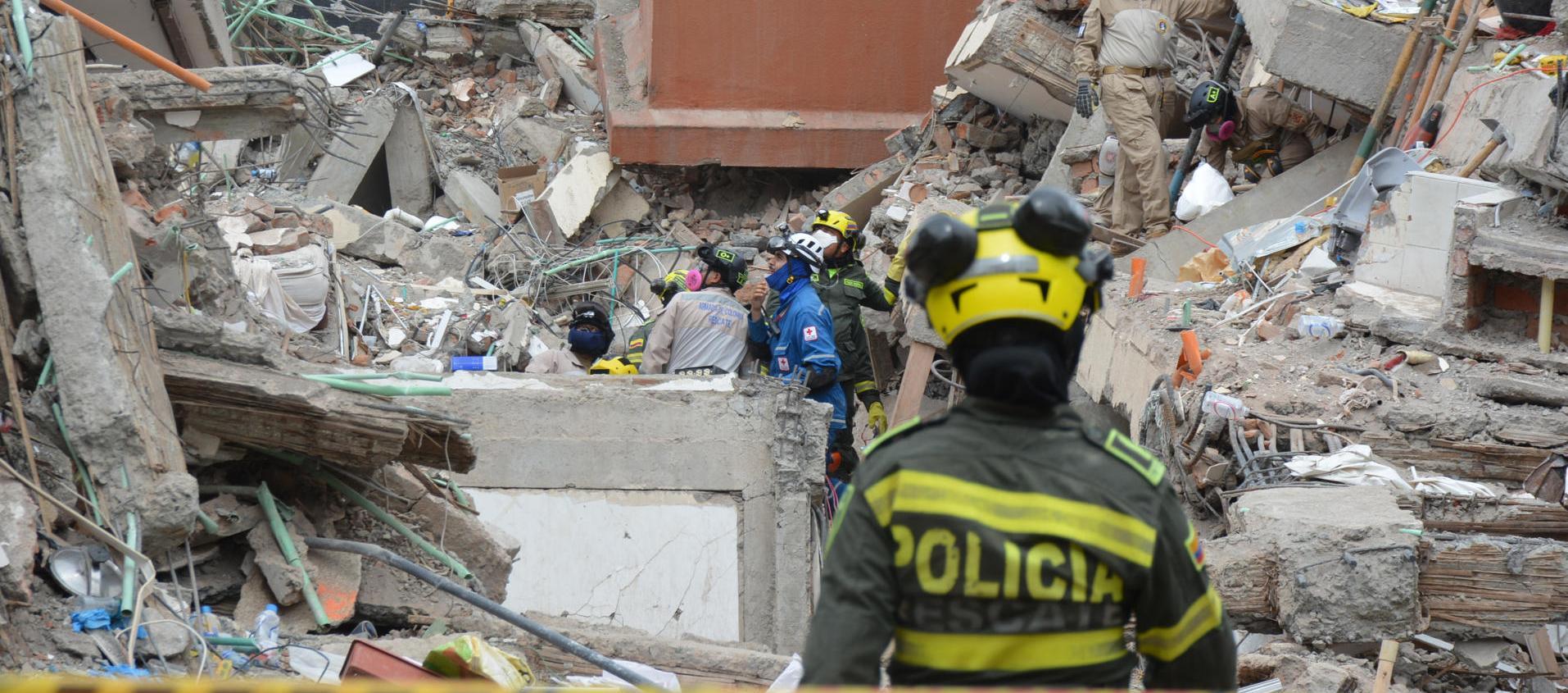 Desastre producido por el terremoto en la ciudad de Cali.
